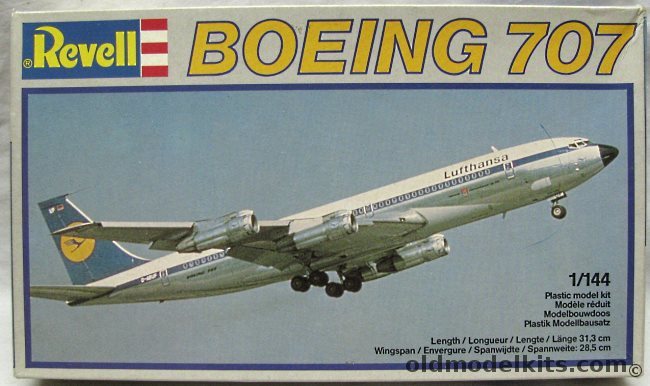 Revell 1/144 Boeing 707 Lufthansa, 4202 plastic model kit